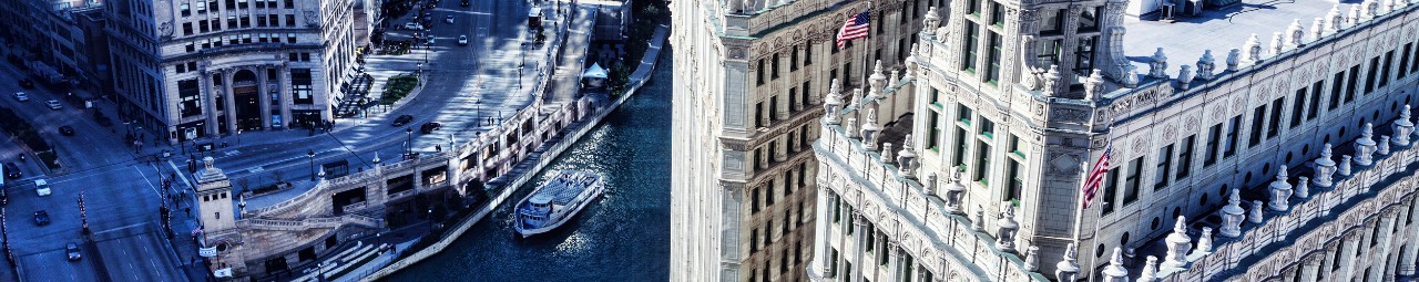 Overlooking the Chicago River